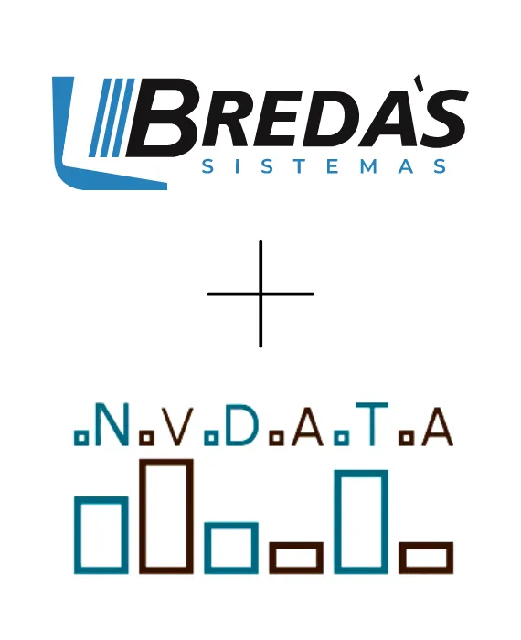 Logos da Breda's Sistemas e da NVData